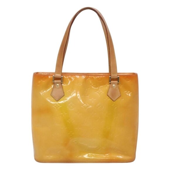 LOUIS VUITTON Monogram Vernis Houston Hand Bag Beige - Picture 2 of 15